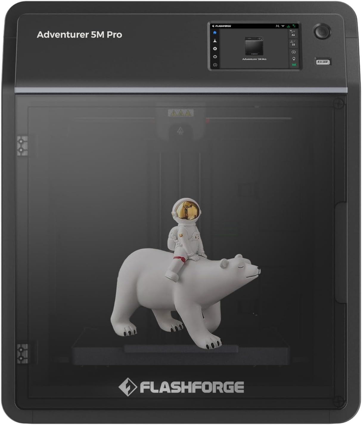 Flashforge Adventurer 5M Pro 3D Printers with Camera Monitoring,Max Speed 600mm/s,Fast Heating with 280°C Nozzle,Double Internal and External Circulation Air Filtration