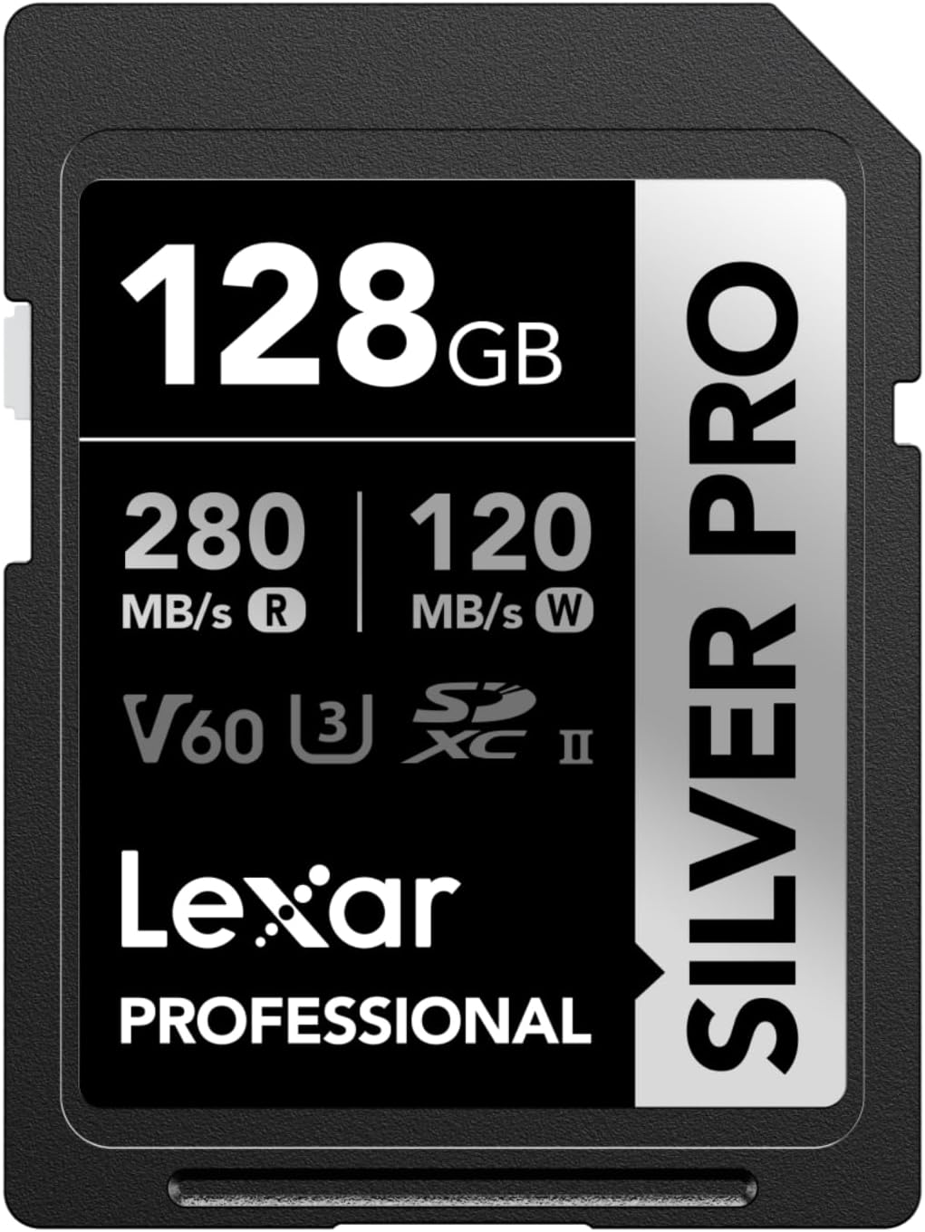 Lexar Silver Pro SD Card 128GB UHS-II (LSDSIPR128G-BNNAA)