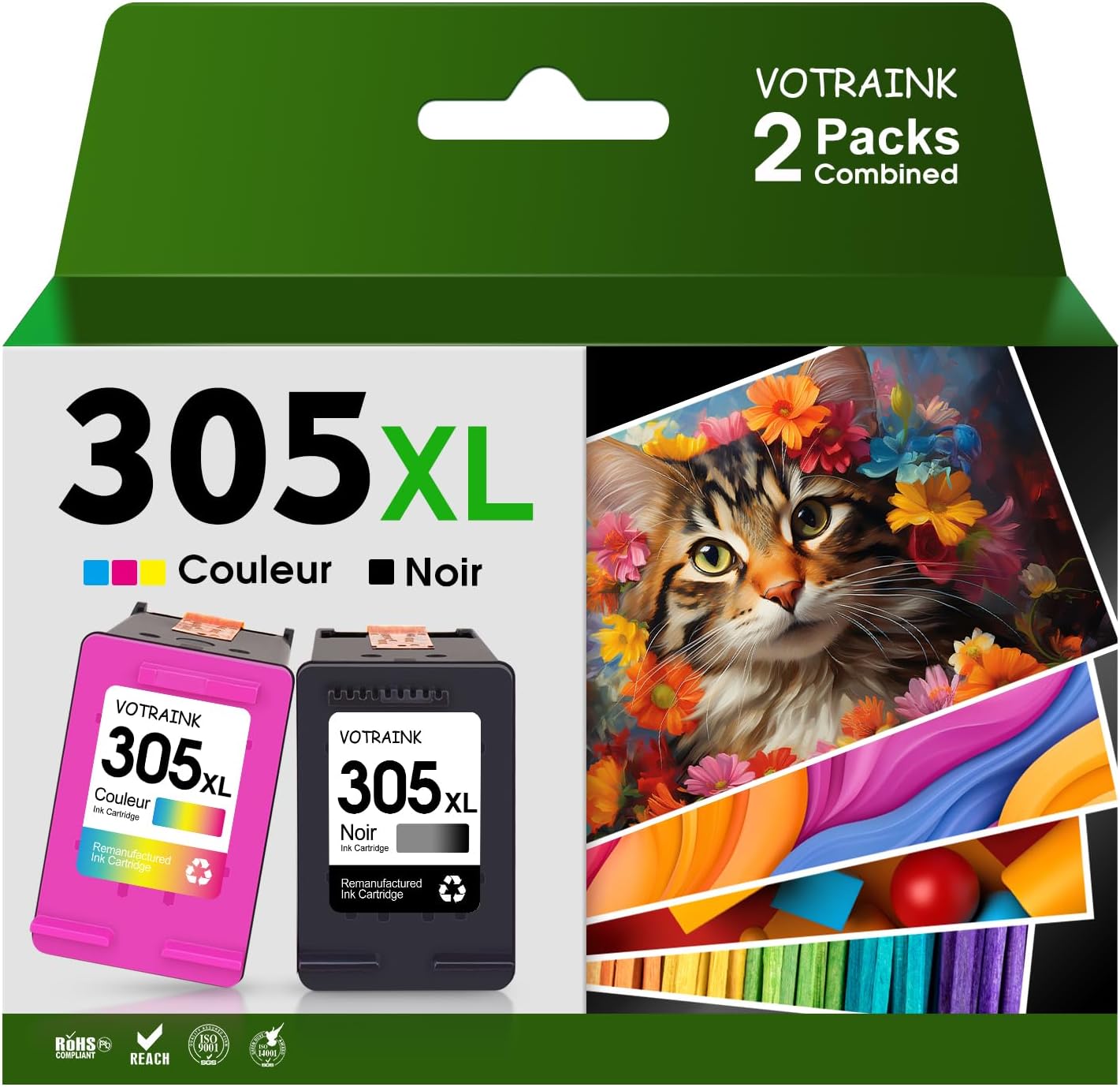 305XL Compatible with HP 305 Black and Colour Cartridges for DeskJet Printers 2820e 2720e 2720 2710e DeskJet Plus 4130 4120 4110 Envy 6020e 6022e 6030e 6430e Colour and Black