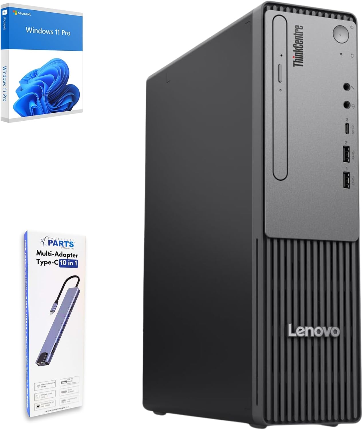 Lenovo ThinkCentre Neo 30s Gen5 SFF 2025 Computer PC | i5-13420h up to A4.60ghz | 16GB DDR5 | 512GB Nvme SDD | 10-in-1 Hub | Office and Business Windows 11 Pro