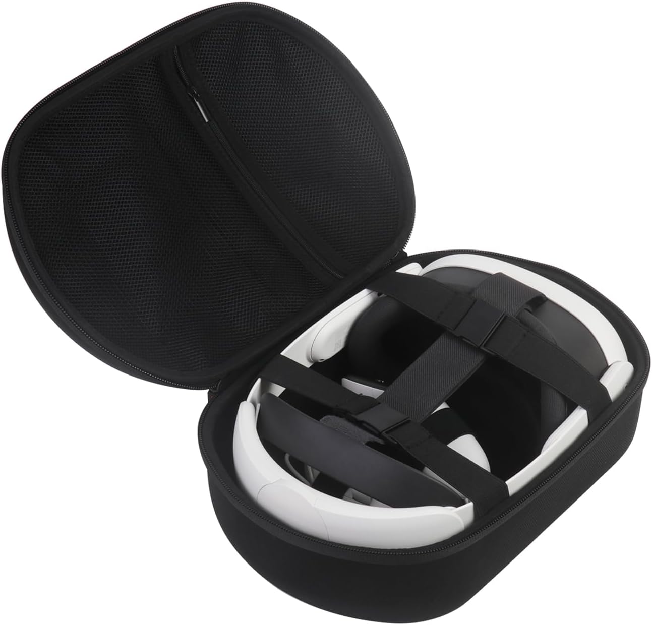 JSVER Travel Case for Meta Quest 3/Quest 3S/Vision Pro/Quest 2 and Strap Elite Official, Quest 3 Hard EVA Case Backpack/Cover for Quest 3/2 and Elite Strap, Touch Controllers and Accessories-Nior
