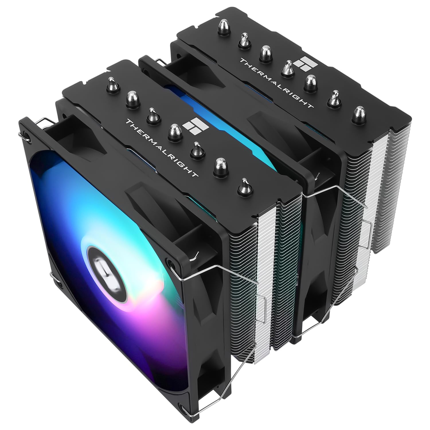 Thermalright PS120SE ARGB CPU Air Cooler 7 Heat Pipes CPU Cooler Dual 120mm TL-C12B-S V2 PWM, AGHP 4.0 Technology, for AMD AM4 AM5/Intel LGA1700/1851/1150/1151/1200