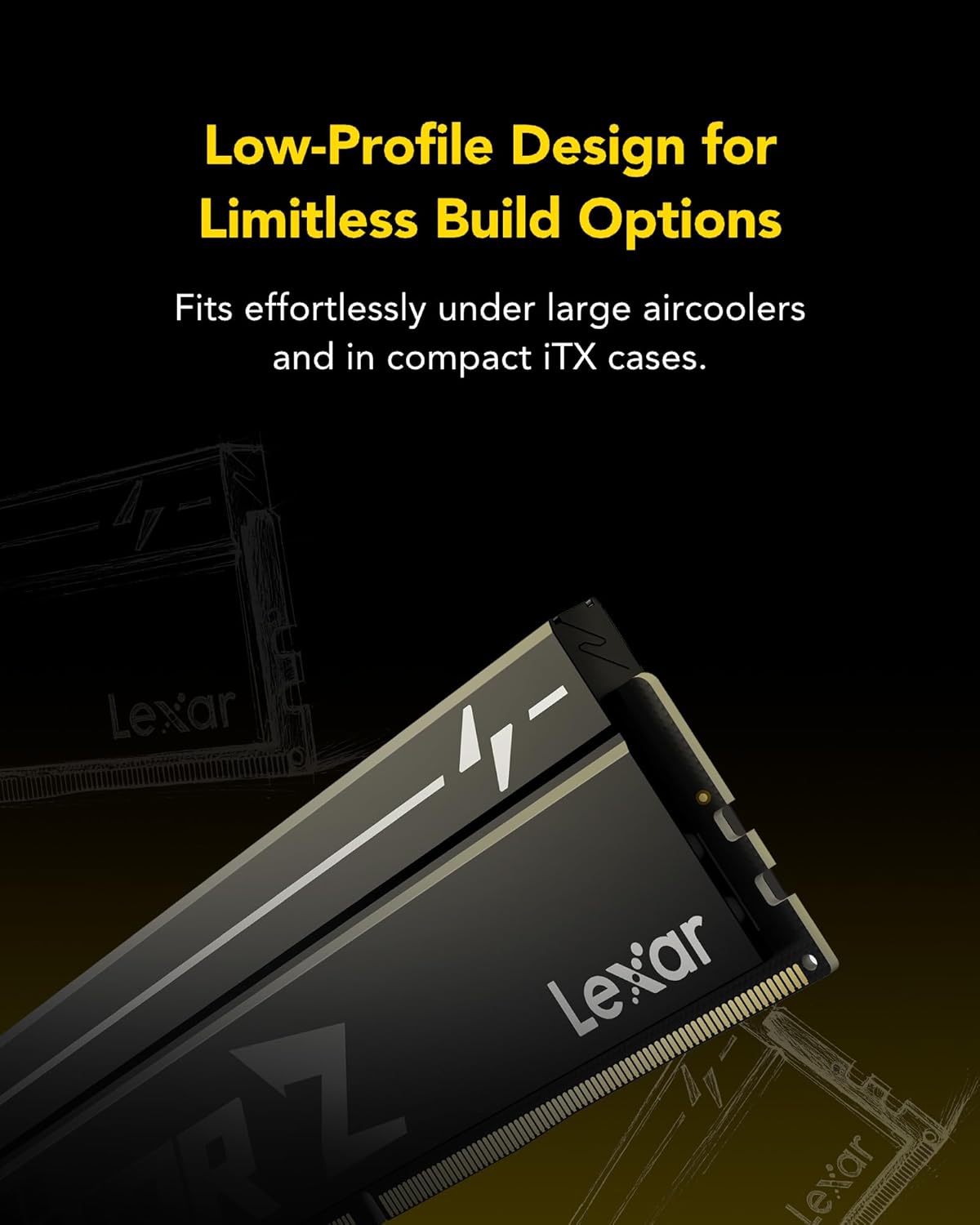 Lexar Thor Z Series OC DDR5 (2x16GB) 6000MHz CL40, DRAM 288-Pin UDIMM Desktop Memory Kit