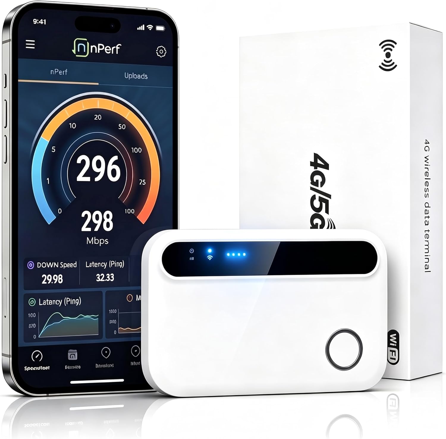 Portable WiFi Router 6 Unlocked SIM Card, 300Mbps, All Europe 33